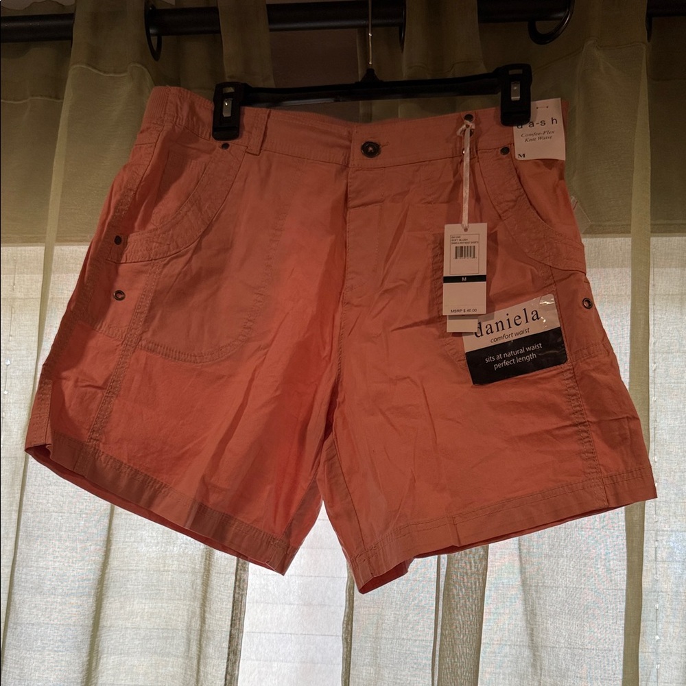 Dash of Pink Women's Cargo Shorts - Coral Pink 3x 30